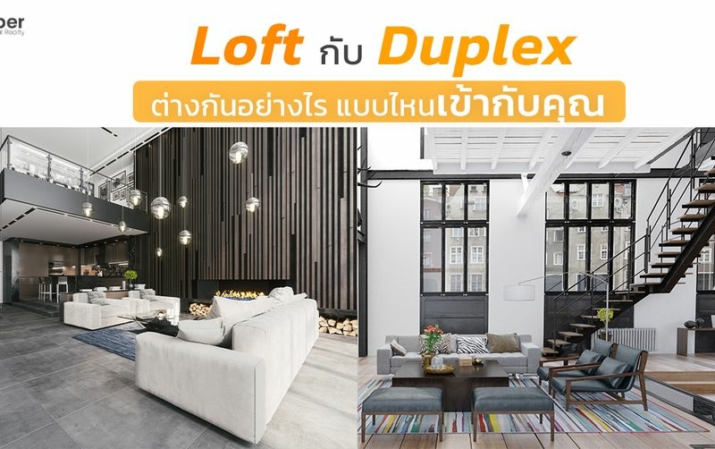 Loft กับ Duplex ต่างกันอย่างไร แบบไหนที่เข้ากับไลฟ์สไตล์ของคุณ
