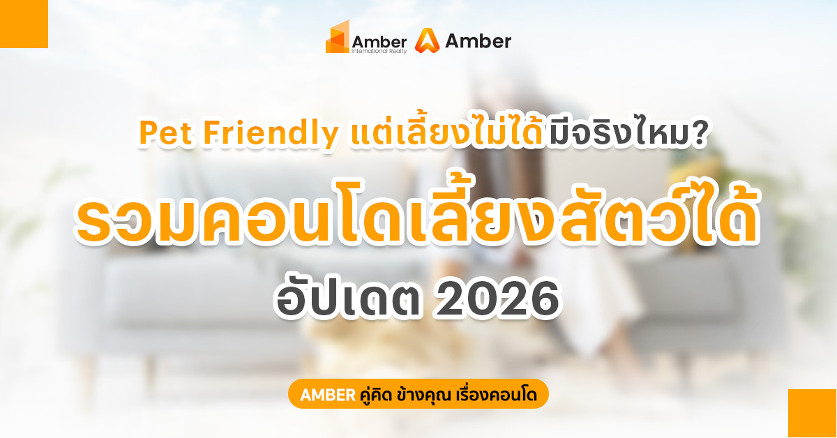 คอนโด Pet Friendly แต่ห้ามเลี้ยงสัตว์ ทำได้หรือไม่..? รู้ก่อนซื้อ พร้อมรวม คอนโดเลี้ยงสัตว์ได้ อัพเดทปี 2026